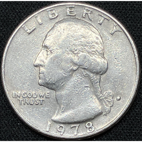 1978-D Quarter Filled D Error on Obverse & Wounded Eagle on Reverse - Picture 5 of 16
